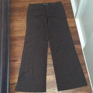 GUESS brown tweed 27 wide leg work pant